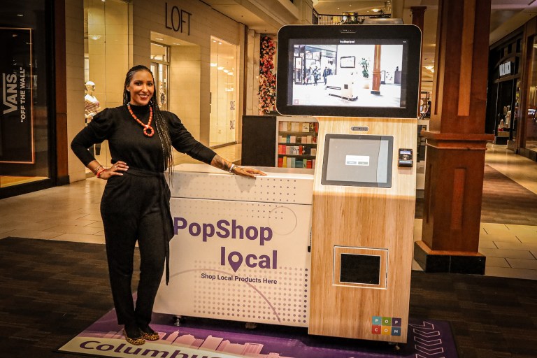 PopShop Local offers an array of black owned fashion/beauty brands with machines located everywhere from The Beverly Center to The Hilton Midtown in NYC