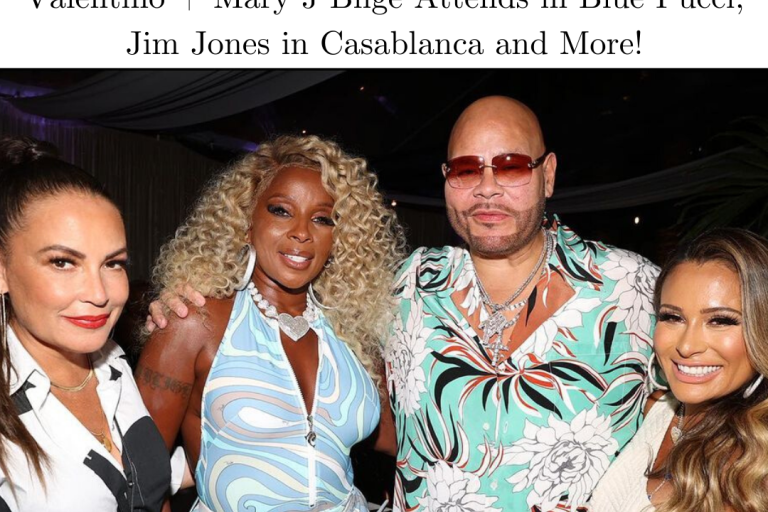 Fat Joe Celebrates His Birthday in Style at Brooklyn Chophouse wearing Green Printed Valentino + Mary J Blige Attends in Blue Pucci, Jim Jones in Casablanca and More!