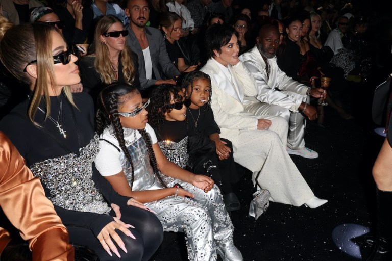 On TheStateofFashion.Bulletin.com: Khloe Kardashian, Kris Jenner, Corey Gamble and Kids Support Kim Kardashian at Dolce & Gabbana  Spring 2023 Show