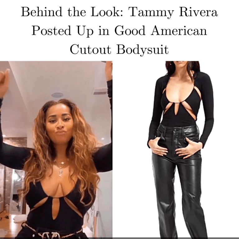 Behind the Look: Tammy Rivera Posted Up in Good American Cutout Bodysuit