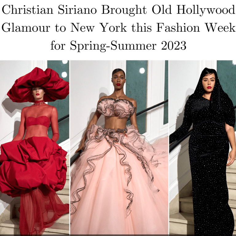 Christian Siriano Brought Old Hollywood Glamour to New York this Fashion Week for Spring-Summer 2023