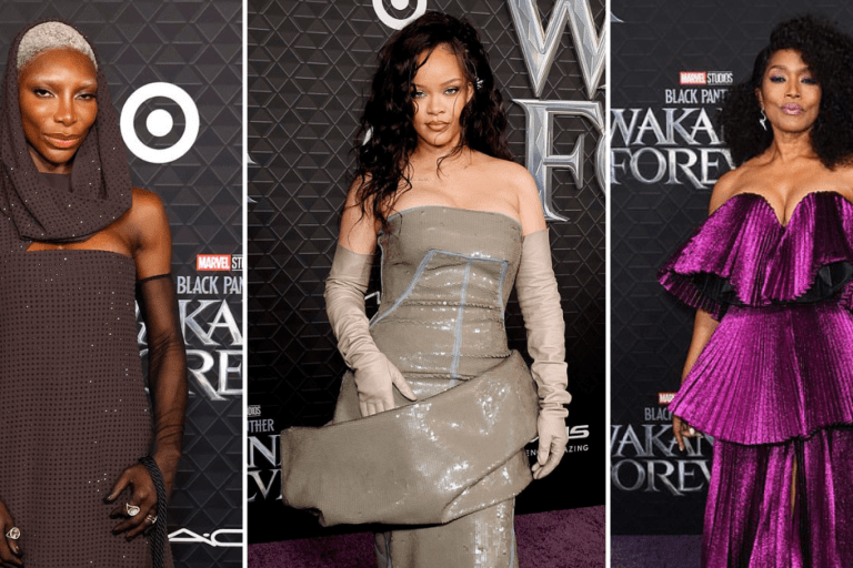 A Look at the Black Panther: Wakanda Forever World Premiere Purple Carpet