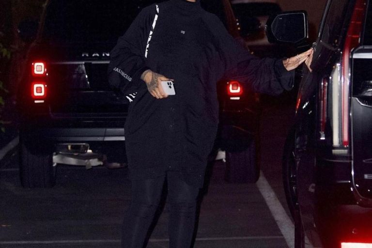 Rihanna Brought the Heat to the Studio In  Balenciaga Pantaleggings, Wire Cat Sunglasses and More!