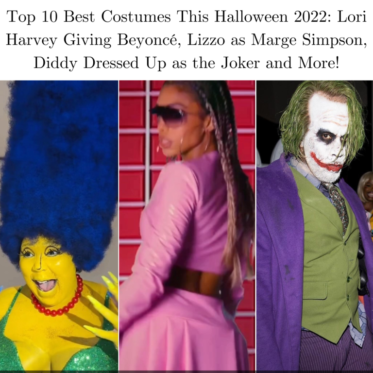 Top 10 Best Costumes This Halloween 2022: Lori Harvey Giving Beyoncé, Lizzo as Marge Simpson, Diddy Dressed Up as the Joker and More!