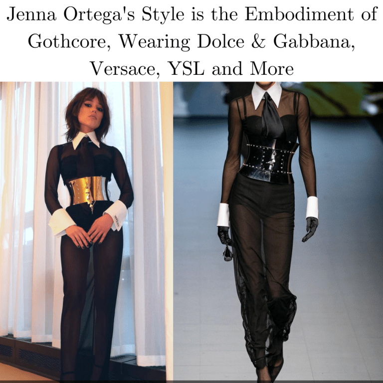 Jenna Ortega’s Style is the Embodiment of Gothcore, Wearing Dolce & Gabbana, Versace, YSL and More