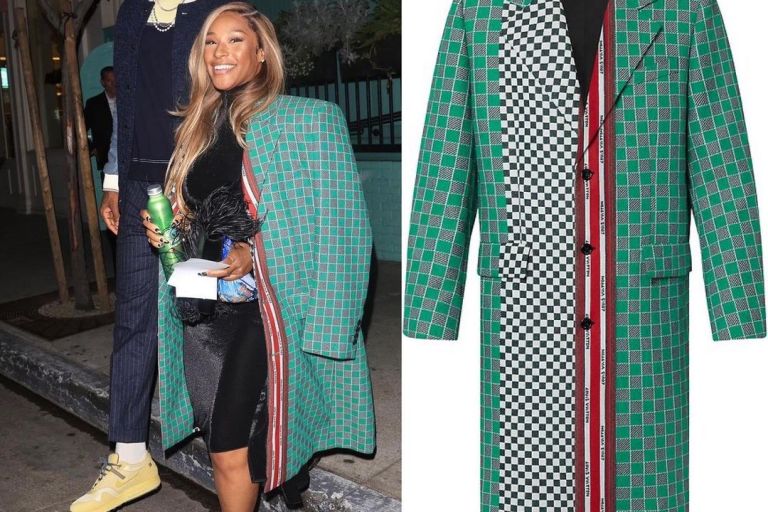 Savannah James Wore a $4,045 Louis Vuitton Men’s Coat and Slayed in It!