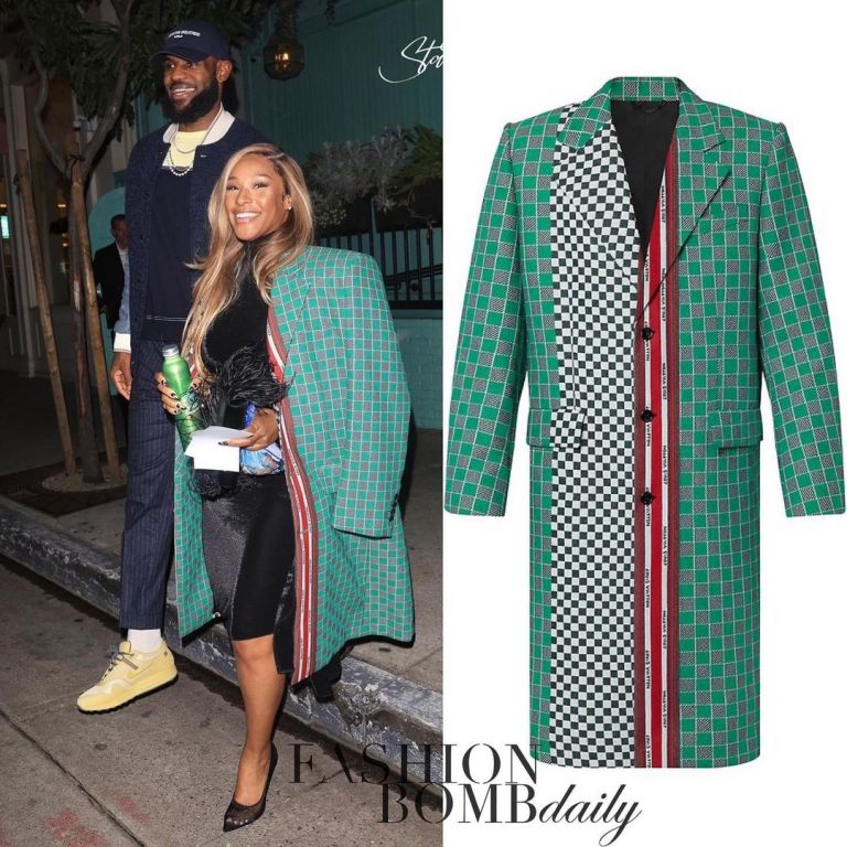 Savannah James Wore a $4,045 Louis Vuitton Men’s Coat and Slayed in It!