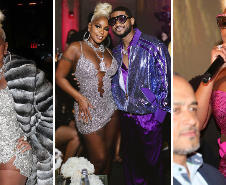 Inside Mary J. Blige’s Stylish Birthday Bash with Mary J. Blige in Matthew Reisman, Usher in Tom Ford, LaLa in The Attico and More!