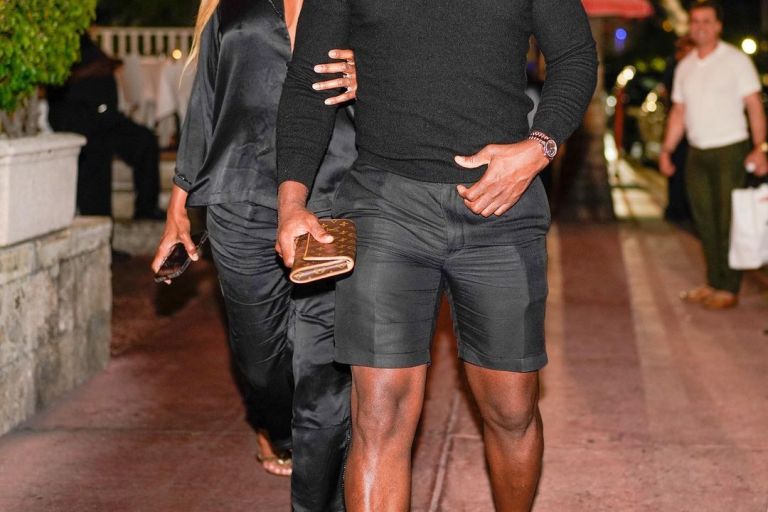 Fashion Bomb Couple: Nene Leakes and Nyonisela Sioh Out and About in Miami Wearing Nyoni Couture, Hermès and Tom Ford Sandals