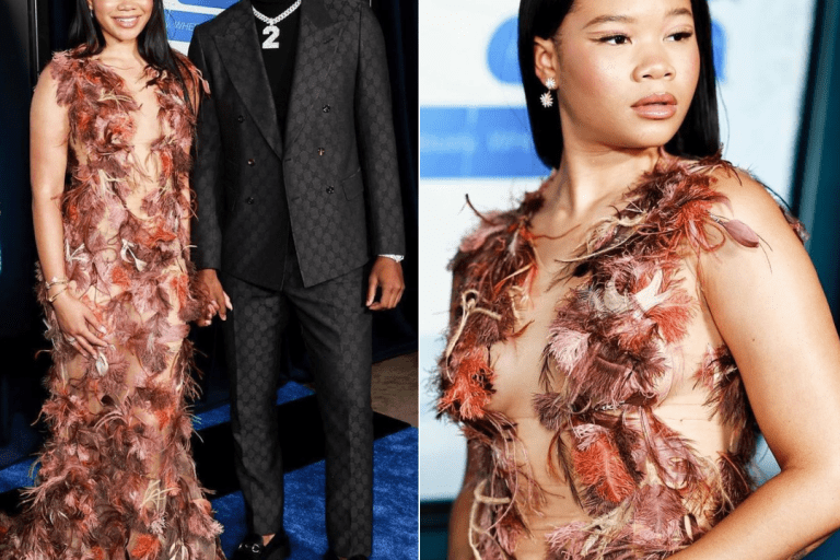 Fashion Bomb Couple: Storm Reid and Shedeur Sanders Attended the Premiere ‘Missing’ Wearing Balmain and Gucci