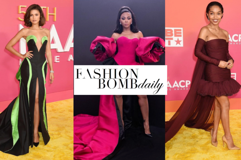 The Best Dressed Celebs at the 2023 NAACP Awards: Zendaya in Versace and Dior Archives, Yara Shahidi in Giambattista Valli, Bresha Webb in Harbison Studio and  More