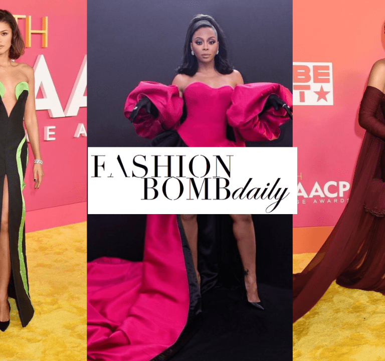 The Best Dressed Celebs at the 2023 NAACP Awards: Zendaya in Versace and Dior Archives, Yara Shahidi in Giambattista Valli, Bresha Webb in Harbison Studio and  More