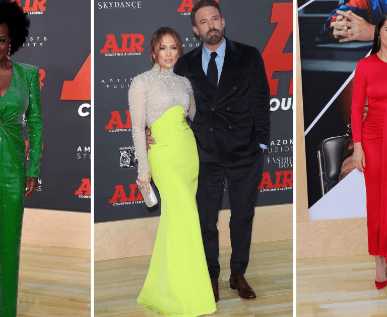 On the Scene at the Los Angeles Air Premiere with Jennifer Lopez in Antonio Grimaldi, Viola Davis in Roland Mouret, Tiffany Haddish in Stevie Edwards and More