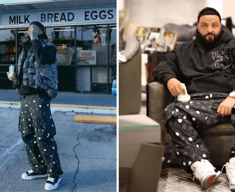 Celebs Love: Odell Beckham Jr and DJ Khaled Share a Love for the Louis Vuitton x Yayoi Kusama Monogram Painted Dots Cargo Pants