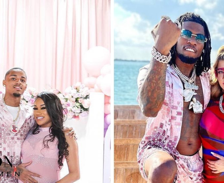 Celebs Love: Dejounte Murray and Cj So Cool Rock the Amiri Gradient Bowling Shirt