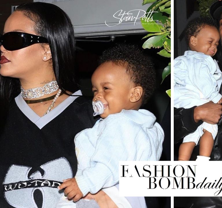 Fashion Bomb Couple: Rihanna Wears Vintage Wu-Tang Jersey for  Dinner with A$AP Rocky and Their Baby Boy in LA