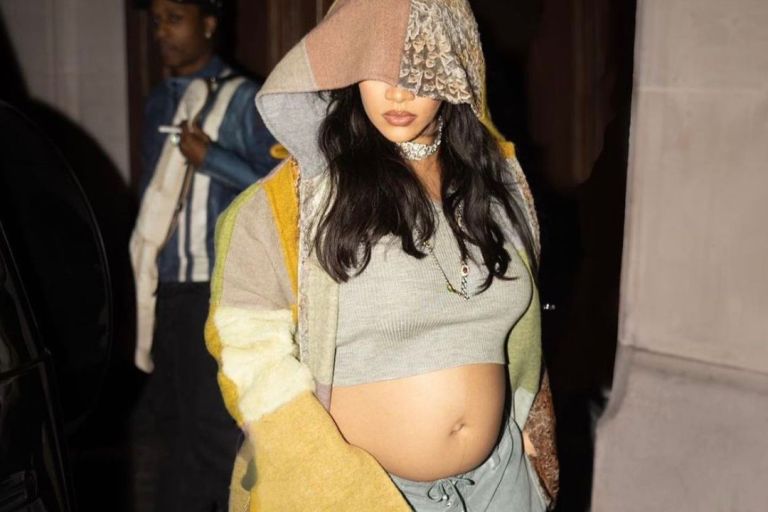 Rihanna Takes on Paris in a Vintage Fendi Coat by Karl Lagerfeld and a Gucci Bag While on Romantic Dinner With A$AP Rocky