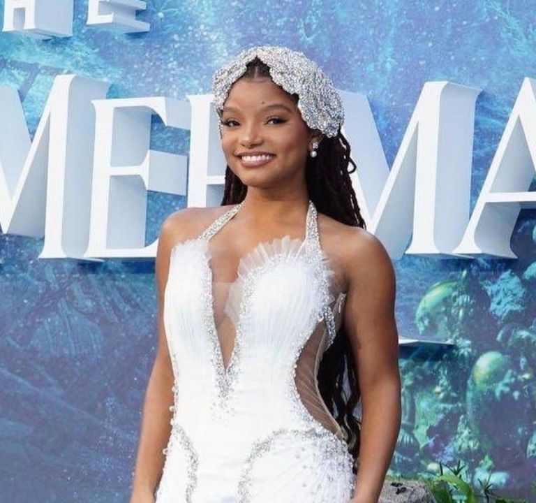 Halle Bailey Shines Bright in a Miss Sohee gown at the Little Mermaid Premiere in London  & More