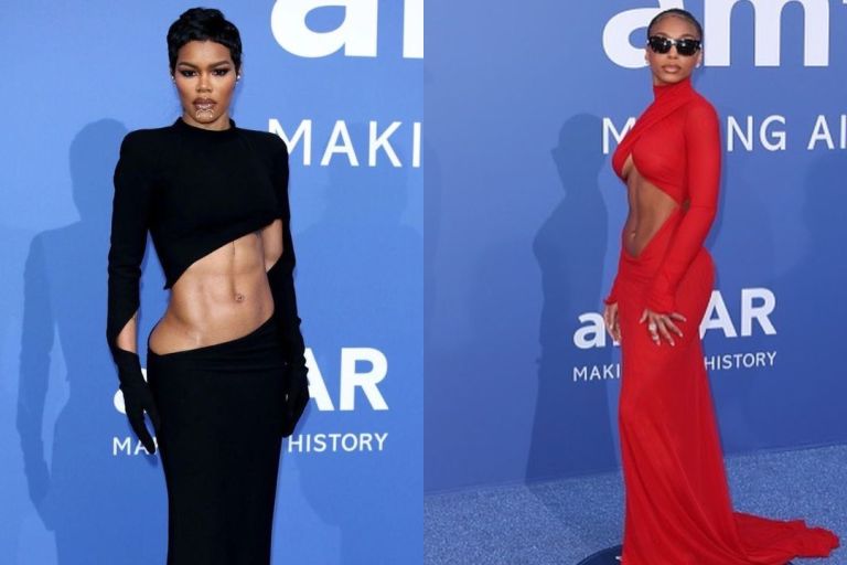 On the Scene at the amfAR Awards: Teyana Taylor and Lori Harvey Show off their Bomb Abs in Monot and LaQuan Smith Plus More