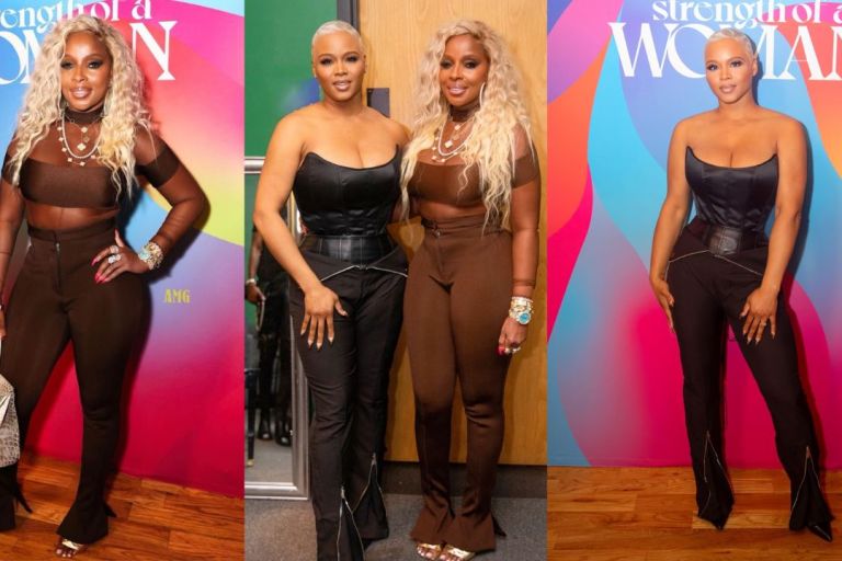 Strength of a Woman 2023 Festival: Mary J. Blige Kicks Off her Festival in Mugler with CEO Claire Sulmers in Manière De Voir