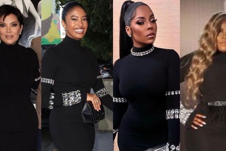 Celebs Love: Kris Jenner, Natalia Bryant, Ashanti and PreMadonna  Stepped Out in Dolce & Gabbana X Kim Kardashian Bejeweled Dress