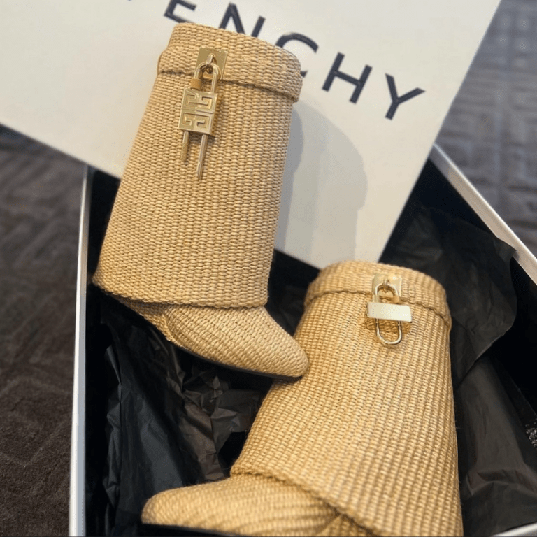 Givenchy is Taking Their  Shark Lock Boots to the Next Level With Their New ‘Raffia’ Style