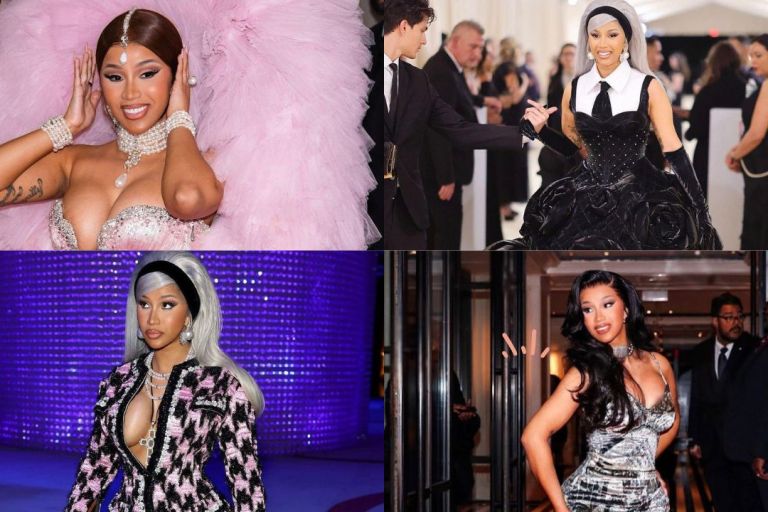 Cardi B Slayed in Four Impressive Designs During the 2023 MET GALA including Cheng Peng Studio, Miss Sohee, Richard Quinn & Sergio Castaño Peña