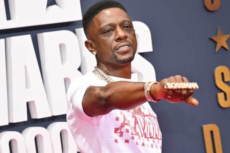 Boosie Badazz Hits the BET Awards in a $490 Amiri Logo Tee