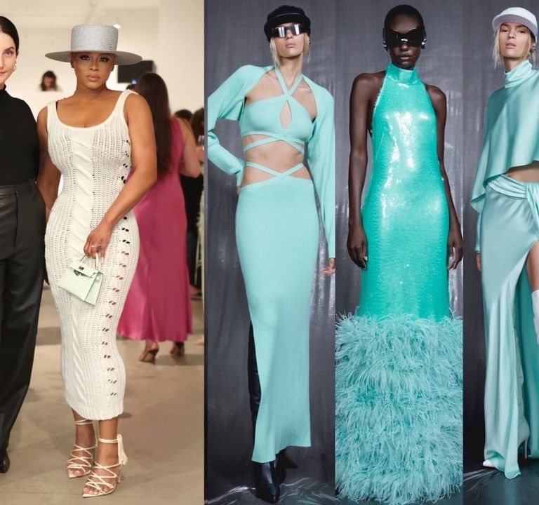 Sally LaPointe Hosted a Preview of Her Resort 2024 Collection Filled with Bright hues, Ostrich Feathers and Sequins Galore