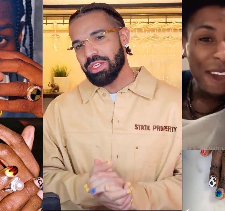 Drizzy Drake Joins A$AP Rocky, Lil Yachty and Young Boy Never Broke Again with the Painted Nail Polish Trend