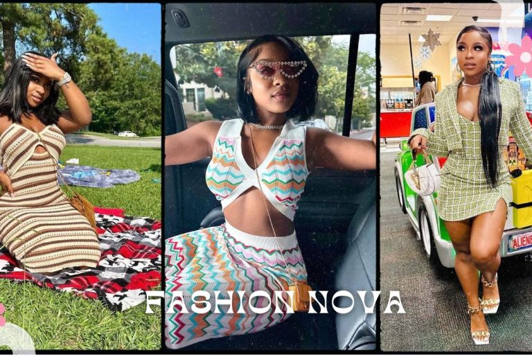 Reginae Carter Wore Structural Knit and Tweed Looks from Fashion Nova While Out on the Town