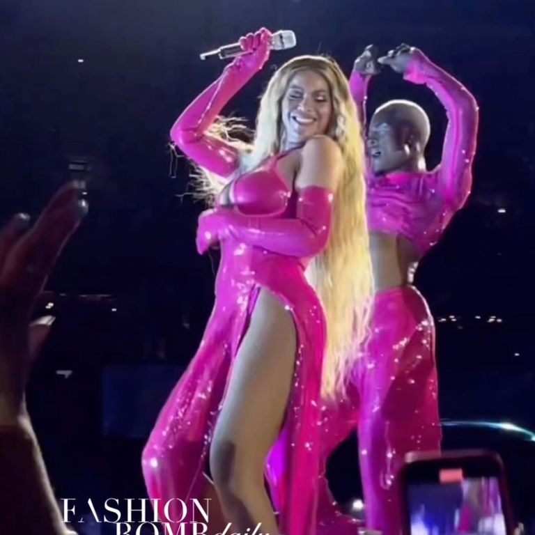 Beyoncé Revealed a Sparkly Hot Pink Ivy Park Dress While Performing in Amsterdam