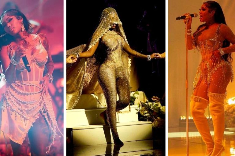 Summer Walker Performed at ‘The Clear Series’ tour in a Crystal Embellished Angel Brinks Catsuit with a 25-Feet Long FlyShitOnly Veil & More
