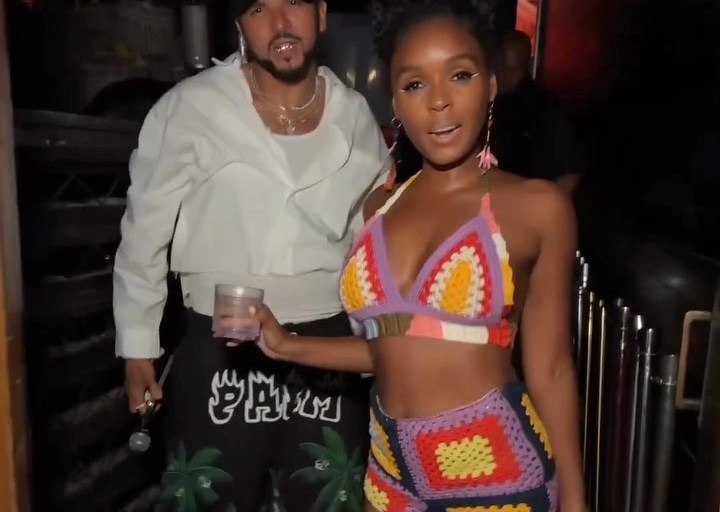 Janelle Monae Vibed Out in a Colorful Marni x No Vacancy Inn Knit Outfit