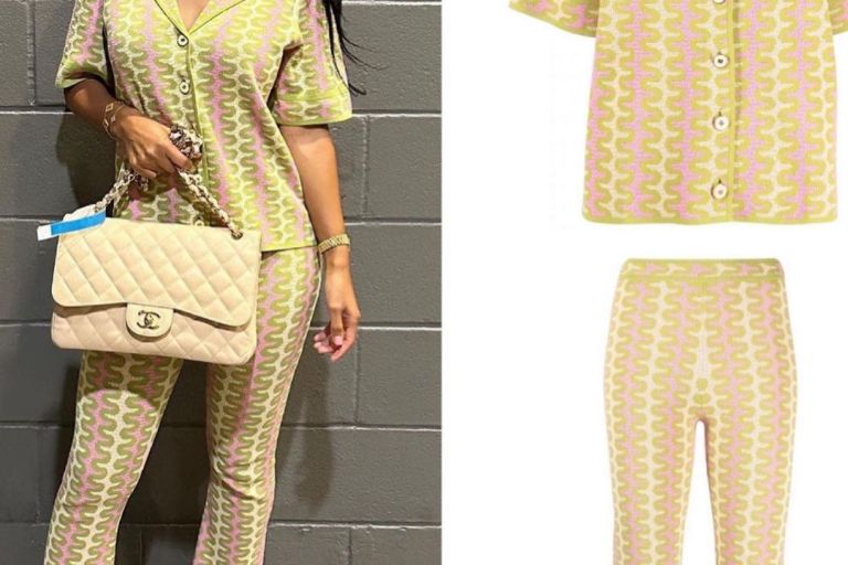 You Ask, We Answer: Just Tokyo Wore a Wavy Sandro Outfit to the Floyd Mayweather Fight