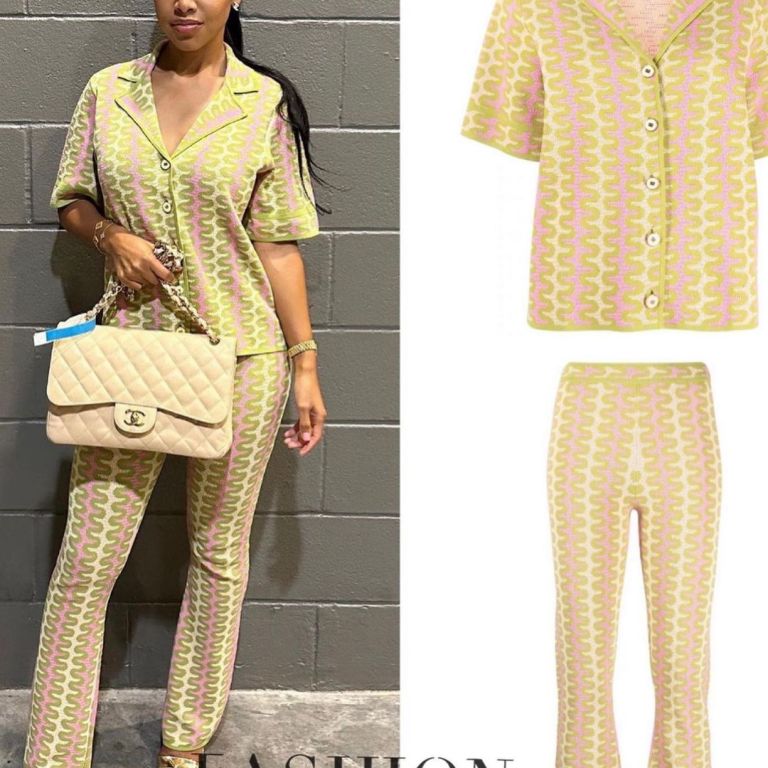 You Ask, We Answer: Just Tokyo Wore a Wavy Sandro Outfit to the Floyd Mayweather Fight