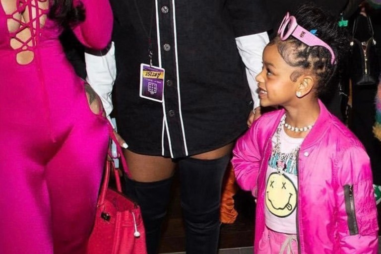 Kulture Kiari Was Pretty in Pink Wearing Rick Owens, Burberry and More