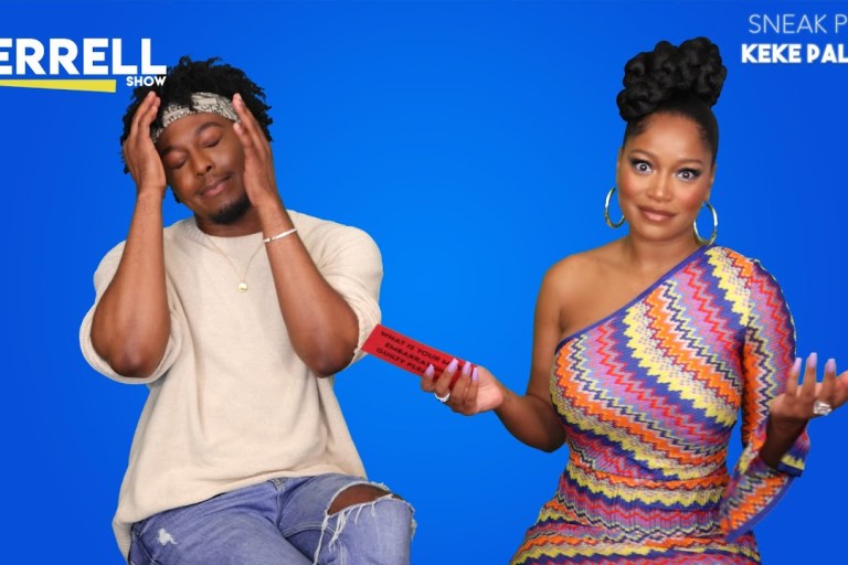 Keke Palmer Slays The Terrell Show In A Multicolored Asymmetric ALEXIS Mini Dress