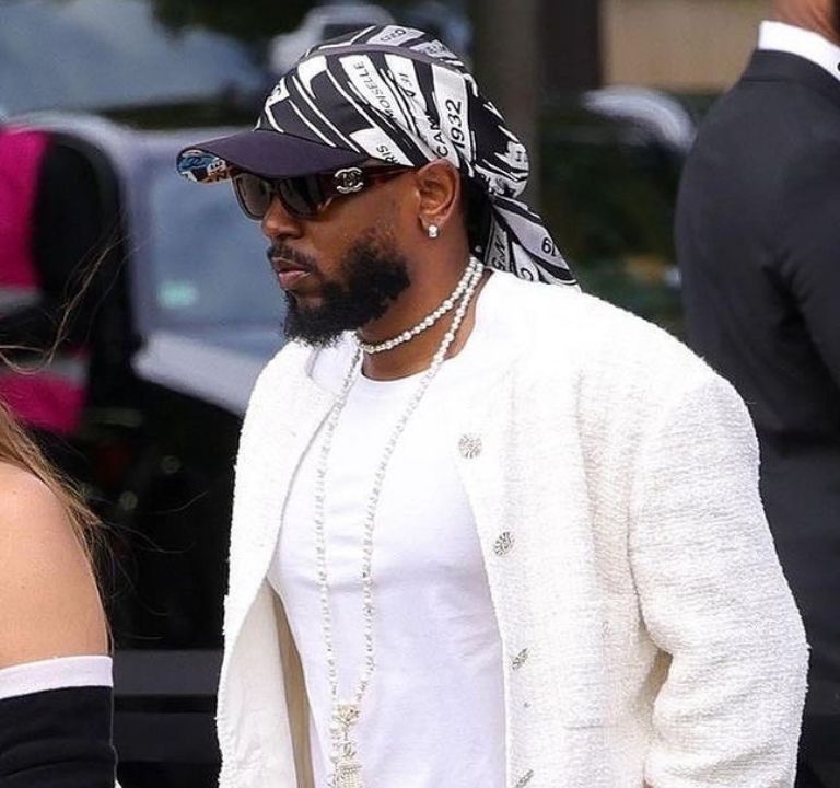 Fashion Bomb Men: Rapper Kendrick Lamar Attended the Chanel Fall 2023 Couture Show in Full Chanel Men’s Look