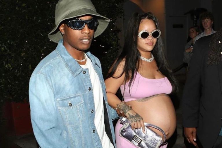 Fashion Bomb Couple: Rihanna Wore a Pink SavageXFenty Xssential Bralette and Relaxed Pants Set on a Date with  A$AP Rocky in Santa Monica