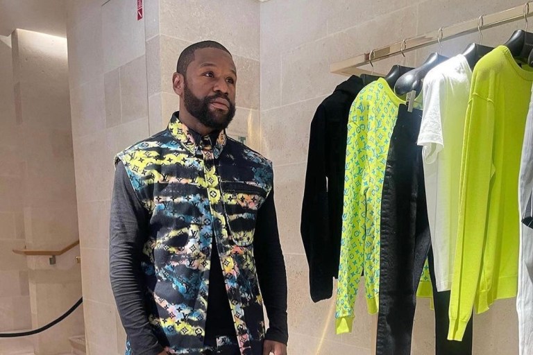Fashion Bomb Men: Floyd Mayweather Dripped Out in Tie Dye Louis Vuitton