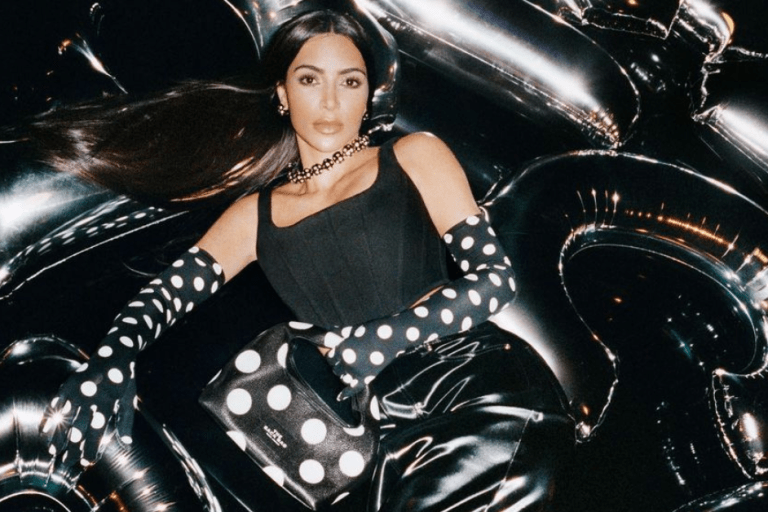 Kim Kardashian Poses in Polka Dots As the Face of Marc Jacobs Fall 2023