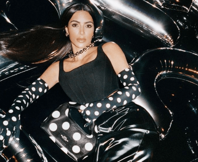 Kim Kardashian Poses in Polka Dots As the Face of Marc Jacobs Fall 2023