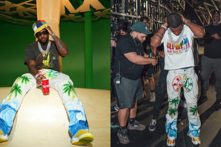 Celebs Love: Fabolous and A Boogie Wit Da Hoodie Share a Love for Who Decides War’s Colorful and Beachy Moto Denim