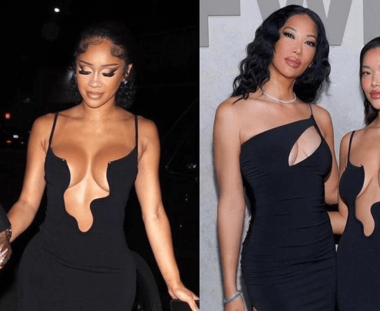 Who Wore It Better? Saweetie vs Ming Lee in a Plunging Christopher Esber Black Dress