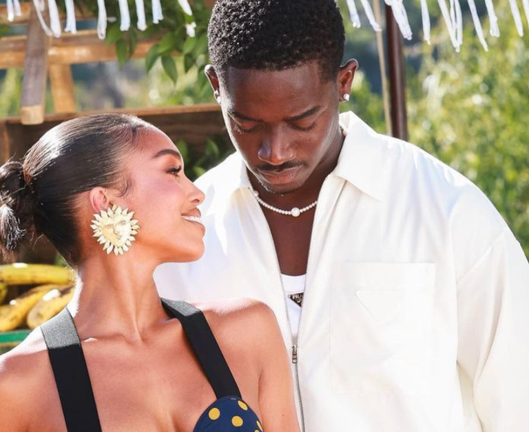 Lori Harvey Celebrates Yevrah Swim with Damson Idris, Winnie Harlow, and More in Vintage Polka-Dot Jean Paul Gaultier