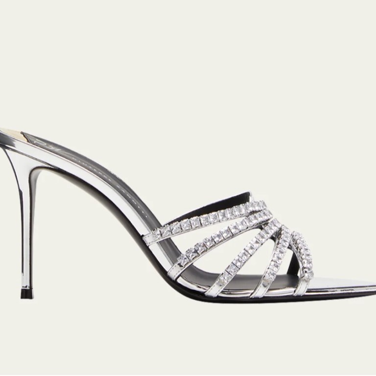 Bomb Accessories of the Day: Splurge $1,150 on Giuseppe Zanotti’s Crystal Metallic Stiletto Mules