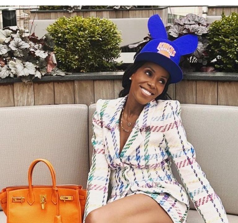 June Ambrose Celebrated 50 Years of Hip Hop in a $2,960 Plaid Sergio Hudson Suit with a $28,000 Hermes Bag