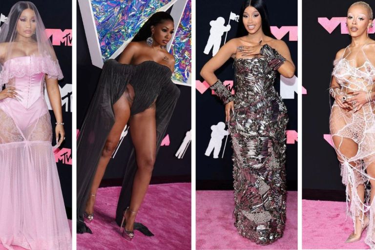 On the Scene at the 2023 VMA’s: Nicki Minaj in Dolce & Gabbana, Yung Miami in Han Kjobenhavn, Cardi B in Dilara, Doja Cat in Monse + More