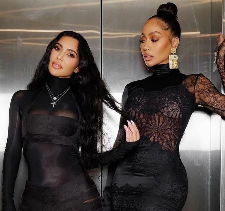 Kim Kardashian and Lala Bet on Black in Alaia and Tomford for a Reform Alliance Fundraiser Event